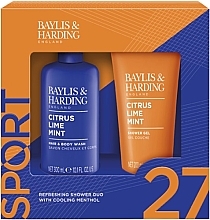 Kup Zestaw - Baylis & Harding Citrus Lime & Mint Men's Refreshing Shower Duo Gift Set (sh/gel/200ml + shm/300ml)