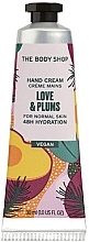 Krem do rąk - The Body Shop Love & Plums Hand Cream — Zdjęcie N1