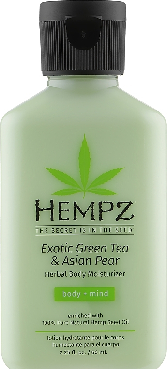 Relaksujący lotion do ciała Egzotyczna zielona herbata i grusza azjatycka - Hempz Exotic Green Tea & Asian Pear Herbal Moisturizer — Zdjęcie N1