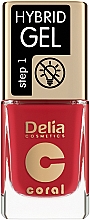 Kup Lakier do paznokci - Delia Cosmetics Coral Nail Hybrid Gel
