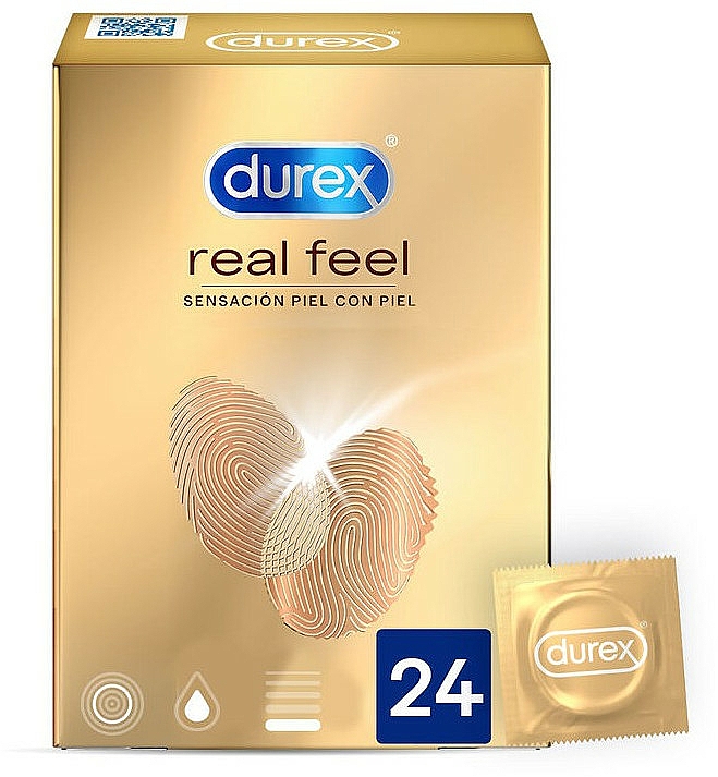 Prezerwatywy Naturalne odczucia, 24 szt. - Durex Real Feel Condoms — Zdjęcie N1