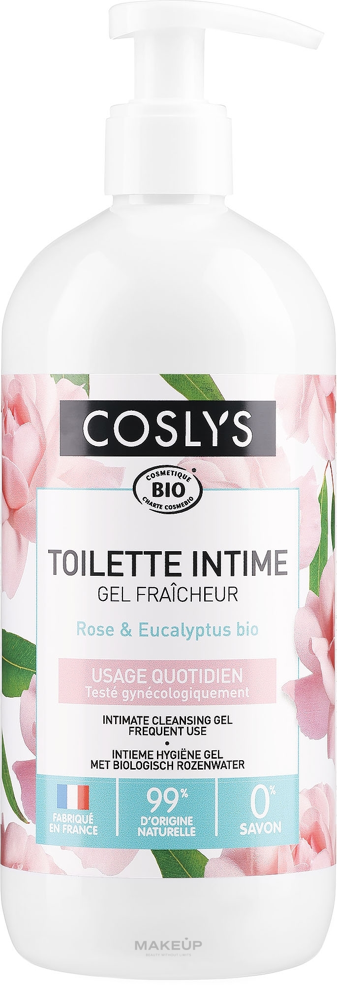 Żel do higieny intymnej z wodą różaną - Coslys Body Care Intimate Cleansing Gel — Zdjęcie 500 ml