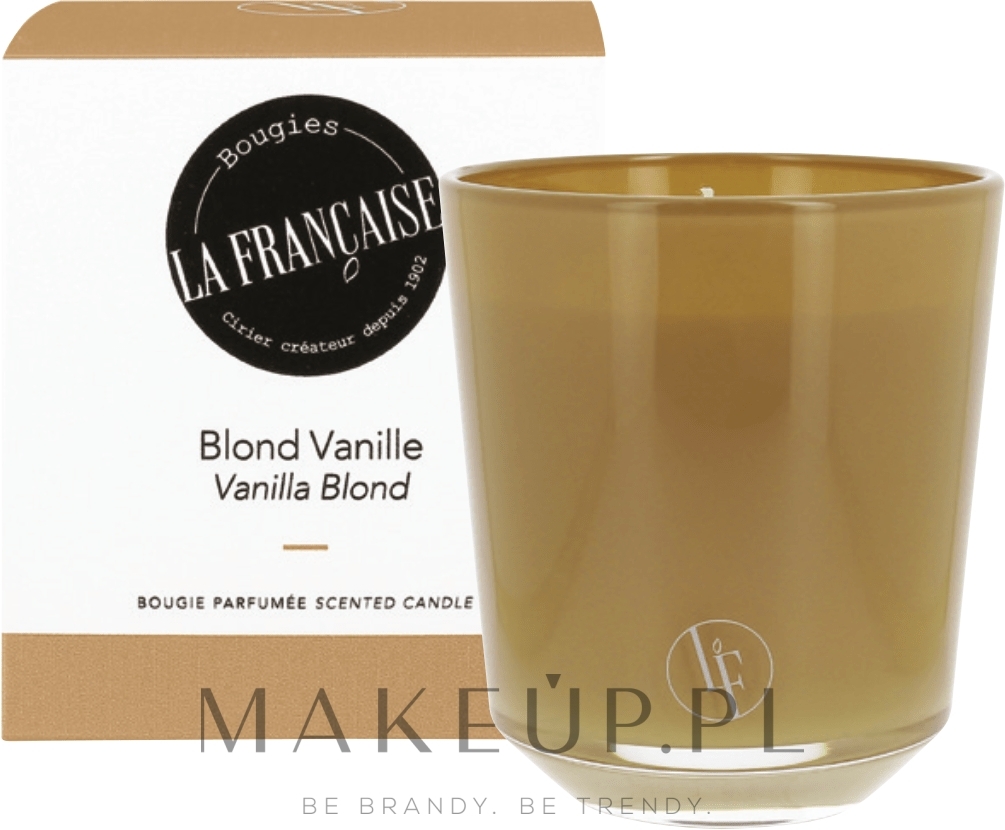 Bougies La Francaise Vanilla Blond Scented Candle Waniliowa świeca Zapachowa Blonde Makeuppl 