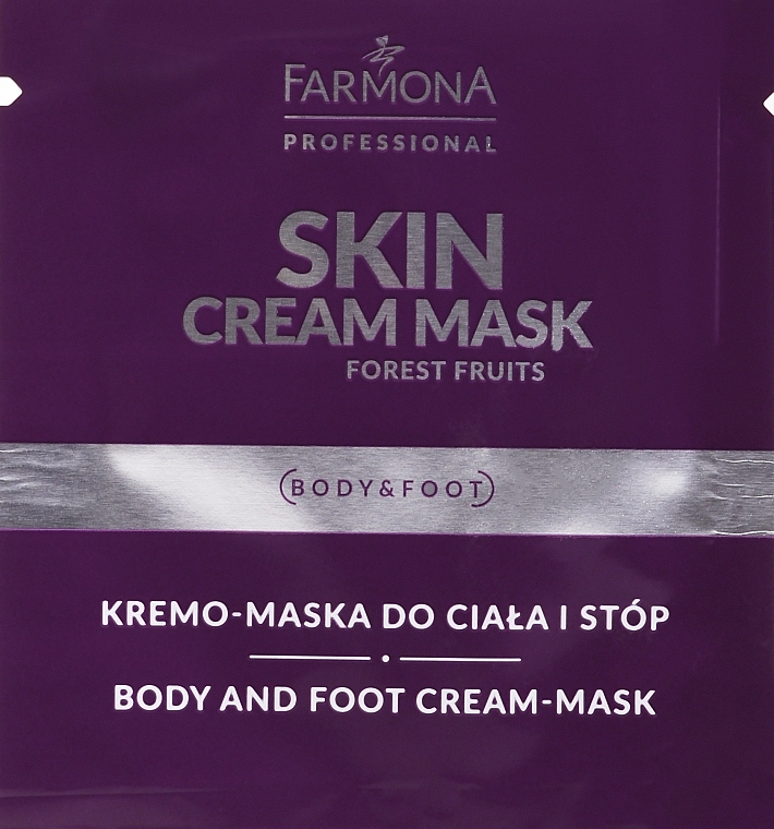 Kremo-maska do ciała i stóp o zapachu dzikich jagód - Farmona Professional Skin Cream Mask Forest Fruits (próbka) — Zdjęcie N1