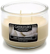 Kup Świeca zapachowa w słoiku z trzema knotami - Candle-Lite Company Cozy Vanilla Cashmere Candle With Three Wicks