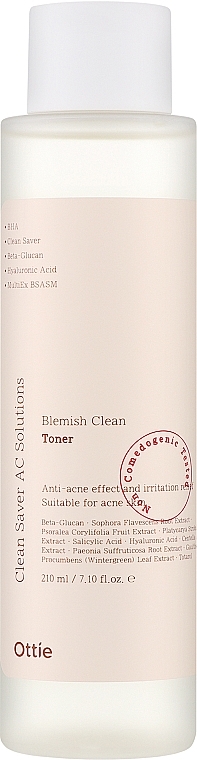 Tonik do skóry problematycznej - Ottie Blemish Clean Toner — Zdjęcie N1