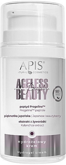 Hydrożelowy krem na dzień - APIS Professional Ageless Beauty With Progeline Hydrogel Cream For Day — Zdjęcie N1
