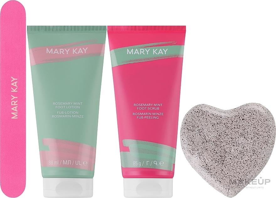 Zestaw do pedicure Rozmaryn i mięta - Mary Kay (f/scr/88ml + f/lot/85g + acc/2pcs) — Zdjęcie N1