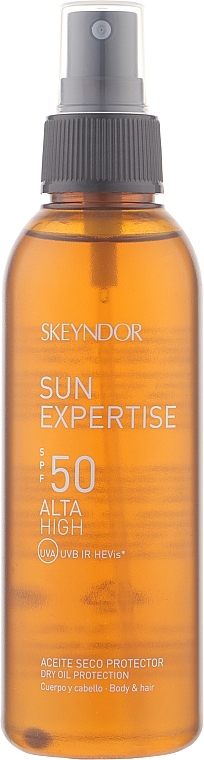 Suchy olejek ochronny do ciała i włosów SPF50 - Skeyndor Sun Expertise Dry Oil Protection  — Zdjęcie N1