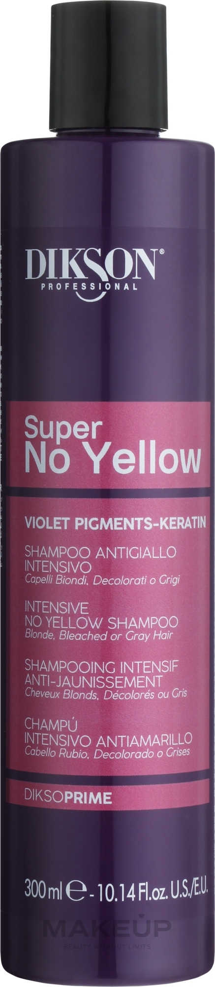Szampon neutralizujący żółty odcień - Dikson Super No-Yellow Shampoo — Zdjęcie 300 ml