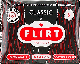 Kup Podpaski Classic, Cotton & Care, 4 krople, 9 szt. - Fantasy Flirt