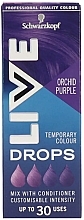 Krople do farbowania włosów - Live Drops Orchid Purple Temporary Color — Zdjęcie N1