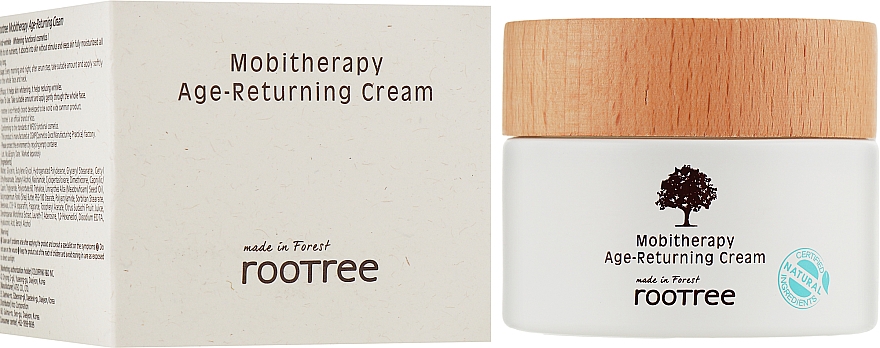 Przeciwzmarszczkowy krem do twarzy - Rootree Mobitherapy Age-Returning Cream  — Zdjęcie N2