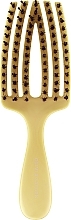 Szczotka do włosów - Olivia Garden Finger Brush Care Mini Kids Yellow — Zdjęcie N1