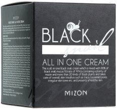 Krem z ekstraktem ze śluzu czarnych ślimaków - Mizon Black Snail All In One Cream — Zdjęcie N2