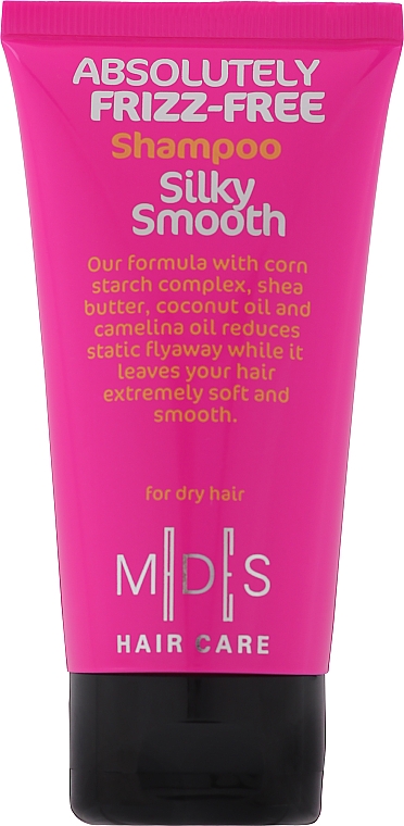 Wygładzający szampon zapobiegający puszeniu się włosów - Mades Cosmetics Absolutely Frizz-free Shampoo Silky Smooth — Zdjęcie N1