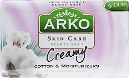 Kup Mydło w kostce do rąk Bawełna - Arko Beauty Soap Creamy Cotton & Cream