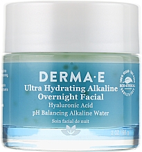 Kup Ultranawilżający alkaliczny maska na twarz na noc z kwasem hialuronowym - Derma E Ultra Hydrating Alkaline Overnight Facial