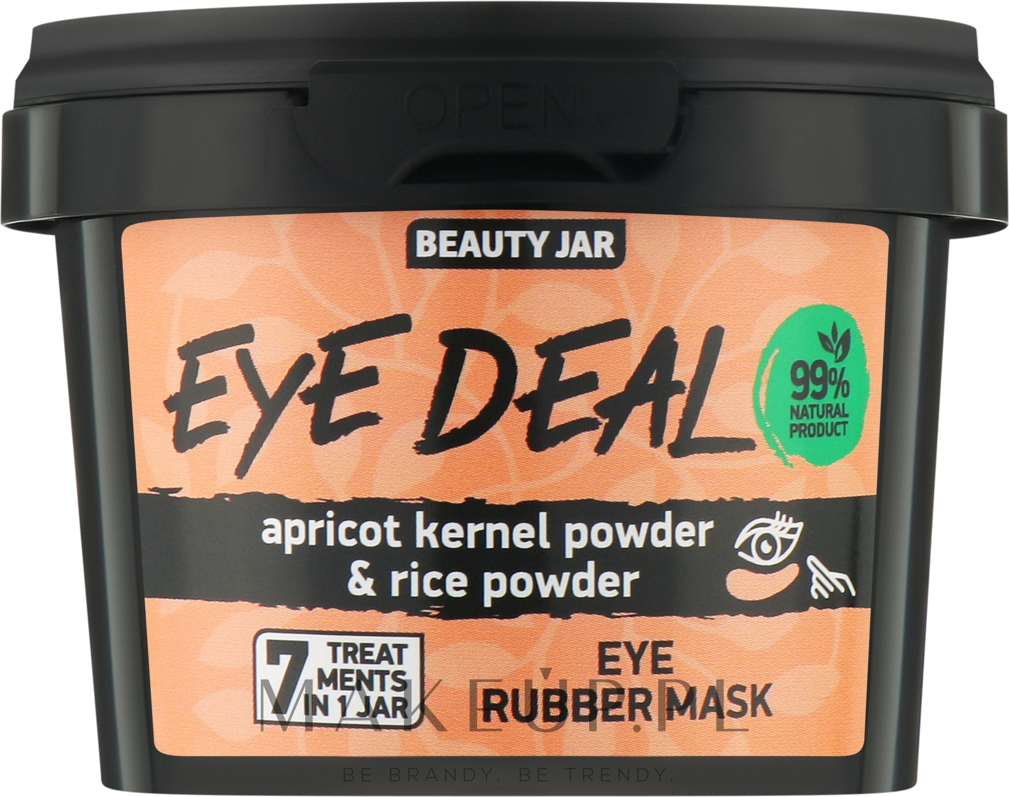 Maska pod oczy Morela i ryż - Beauty Jar Eye Deal Eye Rubber Mask  — Zdjęcie 15 g