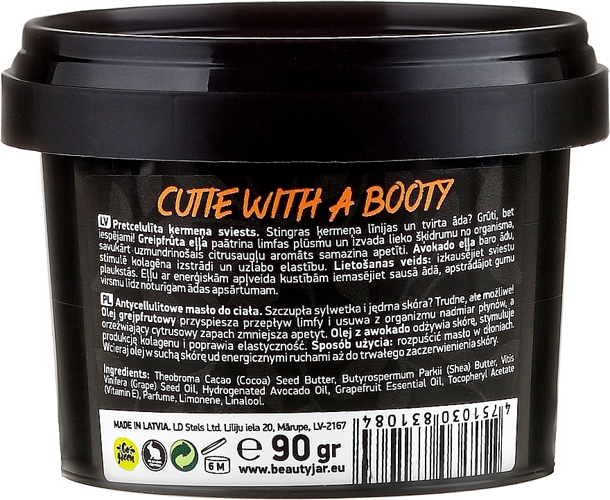 PRZECENA! Antycellulitowe masło do ciała z grejpfrutem i olejem z awokado - Beauty Jar Anti-Cellulite Body Butter * — Zdjęcie N3