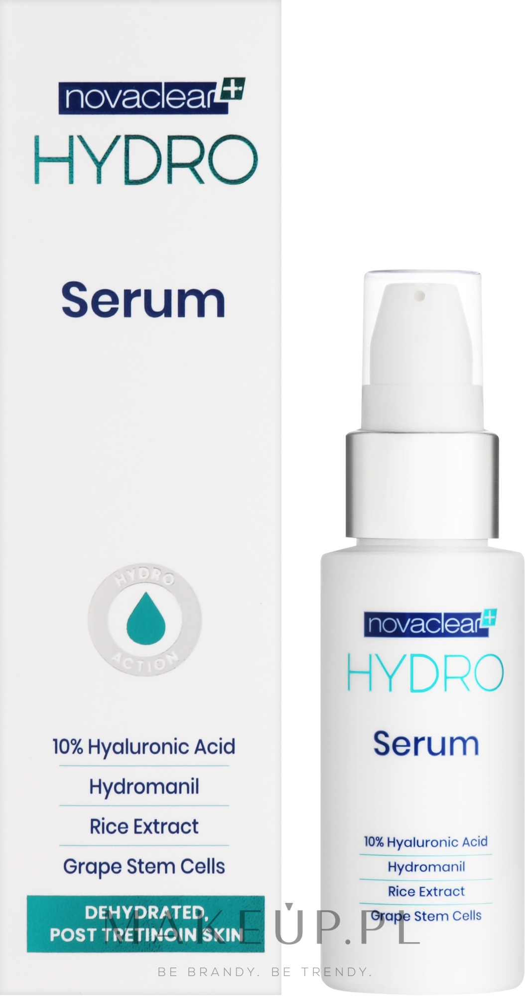Nawilżające serum do twarzy z kwasem hialuronowym - Novaclear Hydro — Zdjęcie 30 ml
