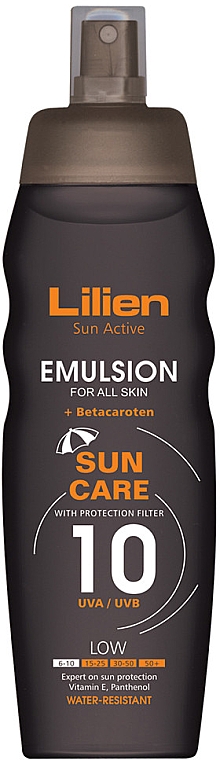 Emulsja przeciwsłoneczna do ciała - Lilien Sun Active Emulsion SPF 10 — Zdjęcie N1