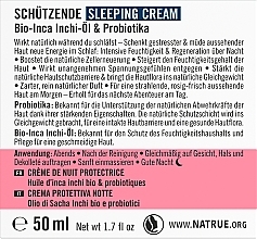 Krem do twarzy na noc z olejkiem Inca Inchi i probiotykami - Sante Inca Inchi & Probiotic Sleeping Cream — Zdjęcie N3