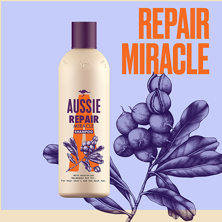 Szampon naprawczy do włosów zniszczonych - Aussie Repair Miracle Shampoo — Zdjęcie N5