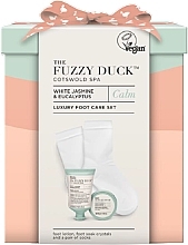 Kup Zestaw - Baylis & Harding The Fuzzy Duck Cotswold Spa Luxury Foot Care Gift Set (crystal/50g + f/lot/50ml + socks/2pcs)