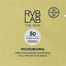 Krem przeciwsłoneczny do twarzy - RVB LAB Microbioma Daily Protection Cream SPF50 (próbka) — Zdjęcie N1