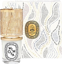 Zestaw - Diptyque Mimosa Candle Lantern Holiday Gift Set (candle/190g + acc/1pc) — Zdjęcie N2
