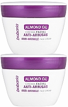 Zestaw do pielęgnacji twarzy - Babaria Almond Oil Anti-Wrinkle Cream (cr/2x50ml) — Zdjęcie N3