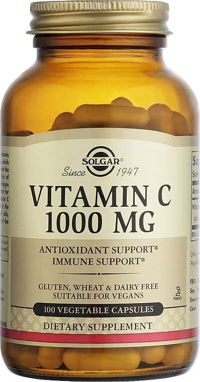 Witamina C, 1000 mg - Solgar Vitamin C — Zdjęcie N1