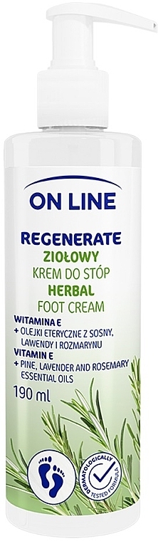 Ziołowy krem do stóp - On Line Herbal Food Cream — Zdjęcie N1