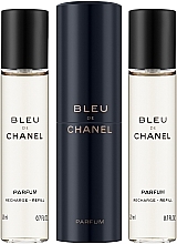 Chanel Bleu de Chanel Parfum Twist And Spray Set - Zestaw (3 x parfum 20 ml) — Zdjęcie N2