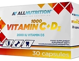 Kup Suplement diety Witamina C + D3 - Allnutrition Vitamin C 1000mg + D3