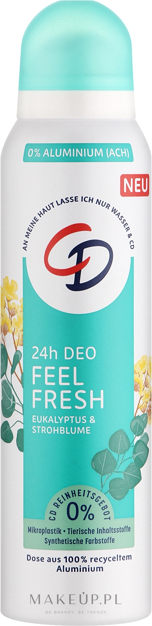 Dezodorant w sprayu Poczuj świeżość - CD 24h Deo Feel Fresh — Zdjęcie 150 ml