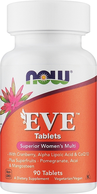 Kompleks witamin w tabletkach dla kobiet - Now Foods Eve Tablets Superior Woman’s Multi — Zdjęcie N1