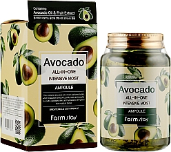Wielofunkcyjne serum z ekstraktem z awokado - FarmStay Avocado All-In-One Intensive Moist Ampoule — Zdjęcie N2