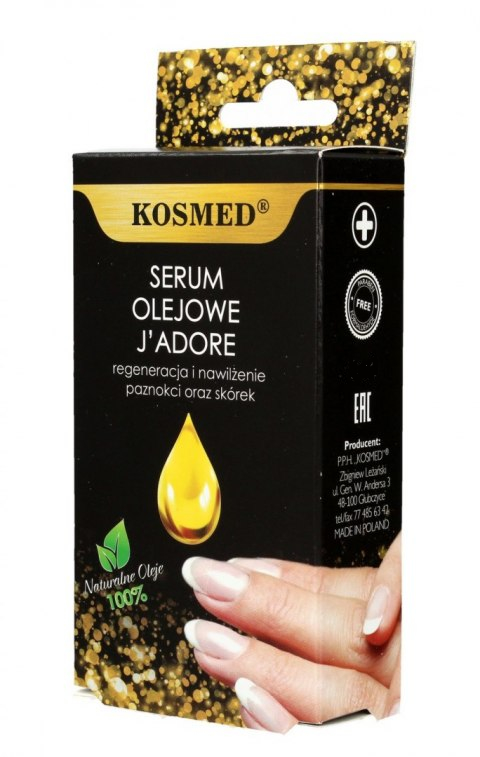 Olejowe serum nawilżające do paznokci i skórek - Kosmed Serum Oil J'Adore — Zdjęcie N1