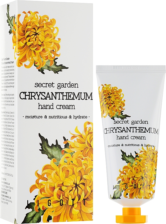 Krem do rąk z ekstraktem z chryzantemy - Jigott Secret Garden Chrysanthemum Hand Cream — Zdjęcie N2