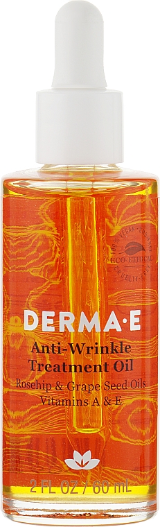 Olejek przeciwzmarszczkowy z witaminami A i E - Derma E Anti-Wrinkle Treatment Oil — Zdjęcie N1