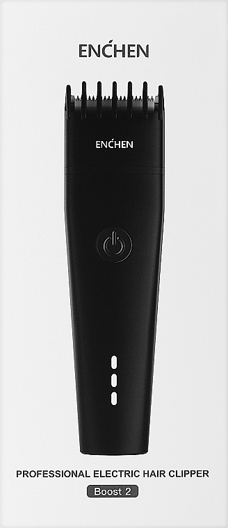 Maszynka do strzyżenia włosów, czarna - Enchen Boost 2 Black — Zdjęcie N2