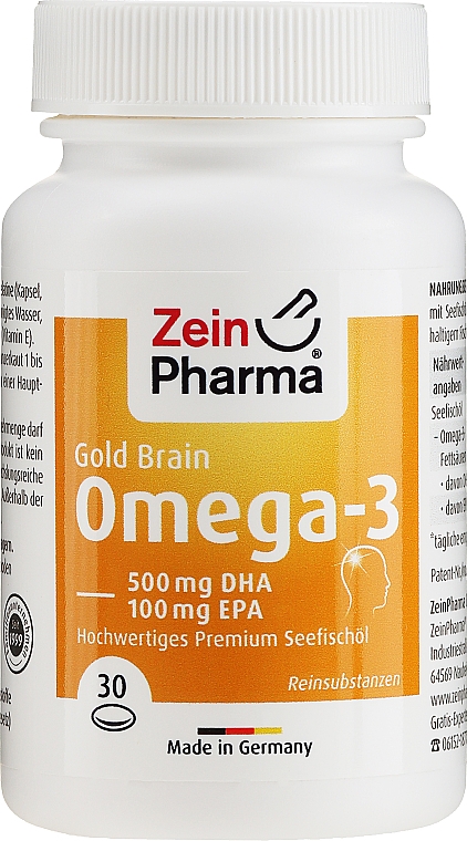 Suplement diety Omega-3 - ZeinPharma Omega-3 Gold Brain Edition — Zdjęcie N1