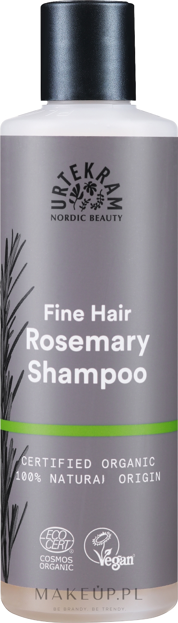 Organiczny szampon do włosów cienkich Rozmaryn - Urtekram Rosmarin Shampoo Fine Hair — Zdjęcie 250 ml