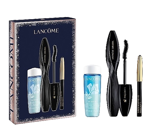 Zestaw - Lancome Hypnose Mascara Giftset (mascara/6,5ml + pensil/0,7g + makeup/remover/30ml) — Zdjęcie N1