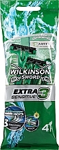 Zestaw jednorazowych maszynek do golenia - Wilkinson Sword Extra 3 Sensitive — Zdjęcie N1