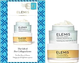 Zestaw - Elemis The Gift Of Pro-Collagen Icons (balm/50g + cr/30ml + acc/1pc)  — Zdjęcie N1