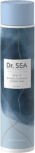 Żel pod prysznic, odżywka i szampon 3w1 - Dr.Sea For Men: Shampoo, Conditioner And Body Wash — Zdjęcie N1