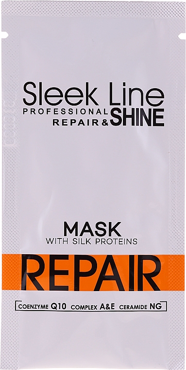 Maska do włosów - Stapiz Sleek Line Repair Hair Mask (próbka) — Zdjęcie N1